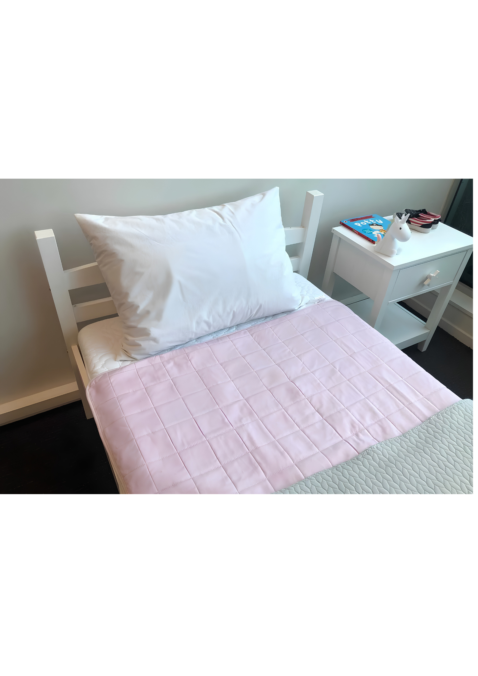 Brolly Sheet -bed pad-dusty rose