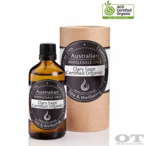 Clary Sage Essential Oil Certified Organic 100ml