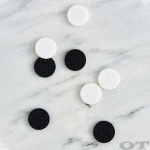 Aromatherapy Diffusing PADS - Black & White (30mm)