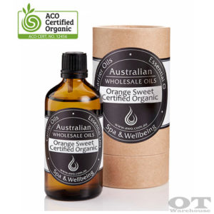 Orange Sweet Essential Oil Certified Organic 100ml
