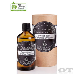 Sweet Basil Essential Oil Certified Organic 100ml