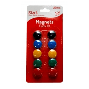 MAGNETS STAT 20MM 5 X PK10 ASST