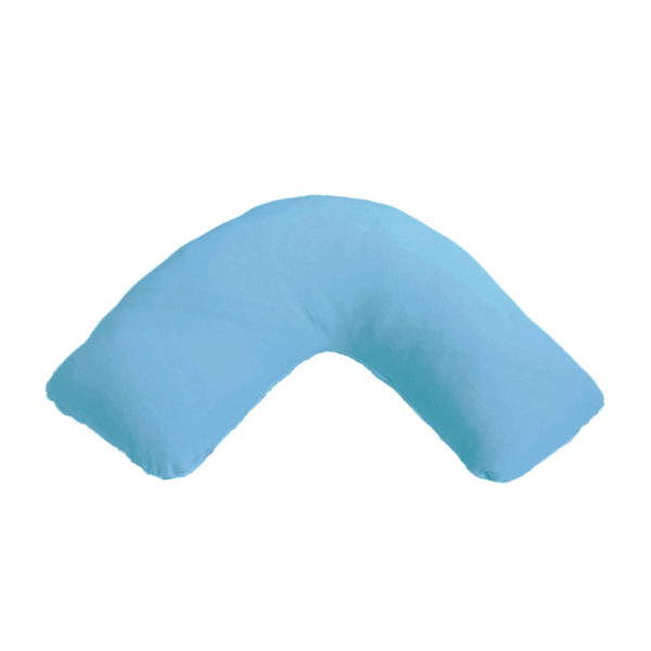 curved sensory pillowcase light blue