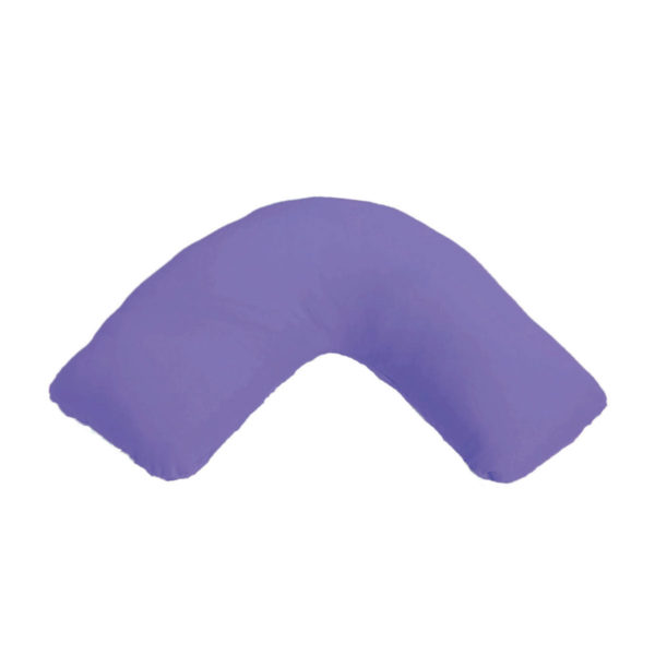curved sensory pillowcase purple