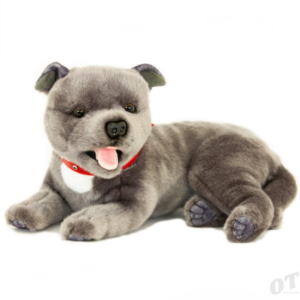 buster the staffy weighted toy dog-800grams