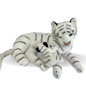 mum and bub white tiger-weighted toy 4kg