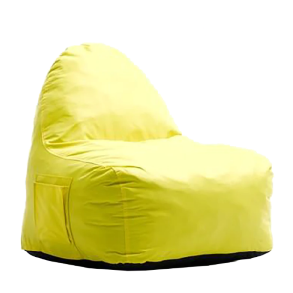 yellow chill-out bean bag