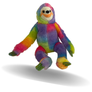 happy the smiling rainbow sloth-weighted toy-1kg