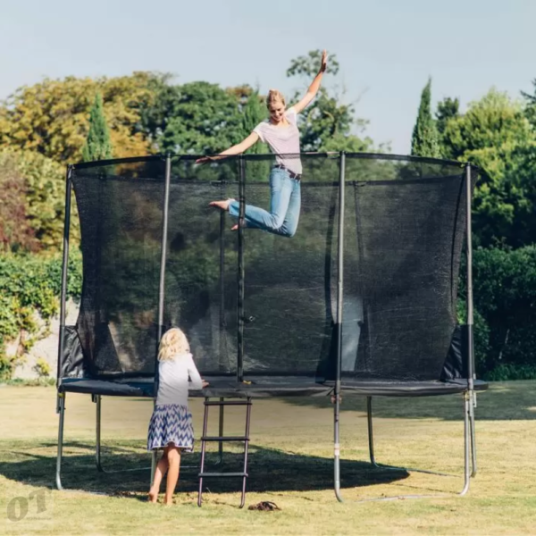 14ft-trampoline with enclosure