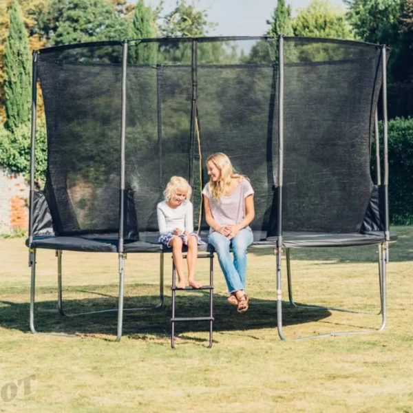 14ft-trampoline with safety enclosure