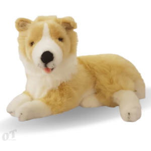 biscuit the border collie 1.3kg weighted toy dog