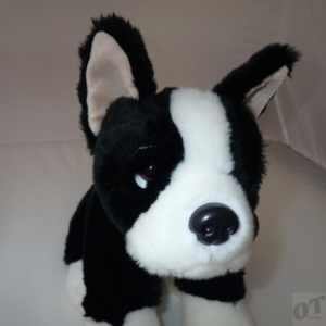 duke the boston terrier weighted toy dog 850g