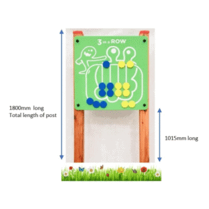 1.8m outdoor commercial sensory play panel three in a row