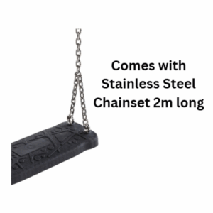 Rubber Swing Seat Medium ‘Curve’ - with chainset 2m long