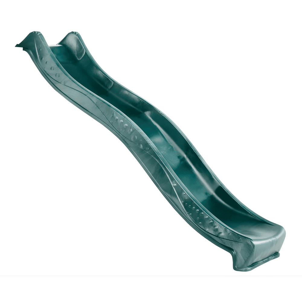 1.2m high slide ‘Yulvo’ and ladder free standing kit with water feature - GREEN-2