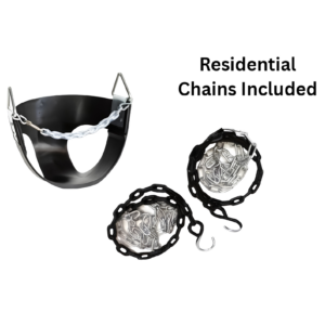 Infant Swing Half Bucket with plastic coated Chains
