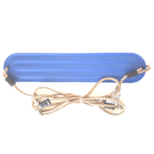 Moulded Strap Swing -Blue-with Adjustable Ropes